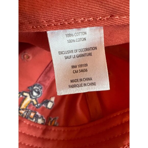 Life Is Good Red Baseball Cap With Embroidered Campfire Design Cotton - Picture 5 of 5